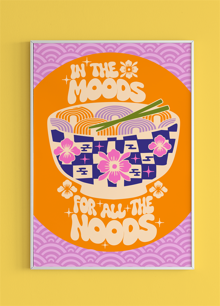 A4 Mood For Noods Wall Print