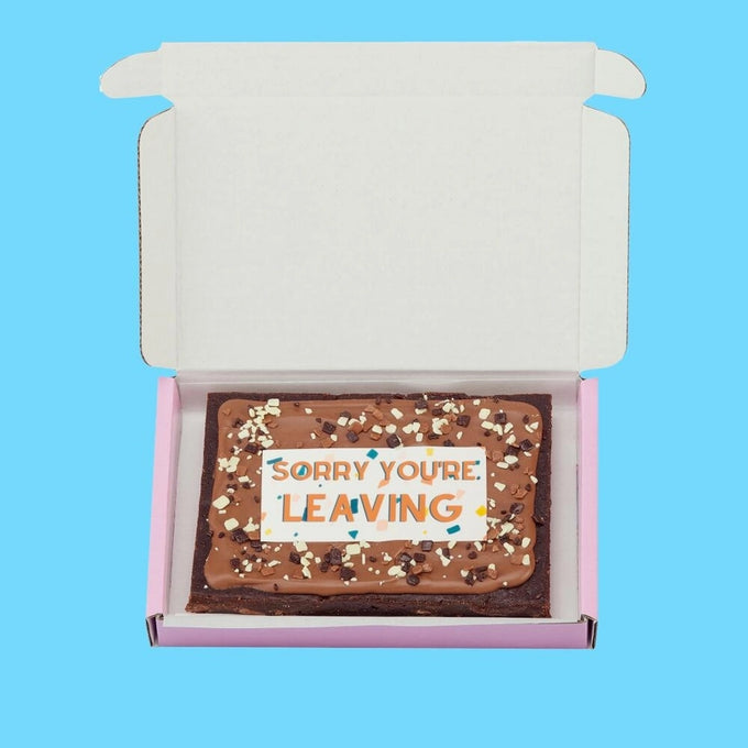 Sorry You're Leaving Brownie Slab