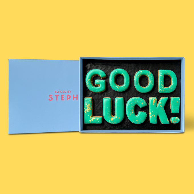 Good Luck! Letterbox Message Cookies