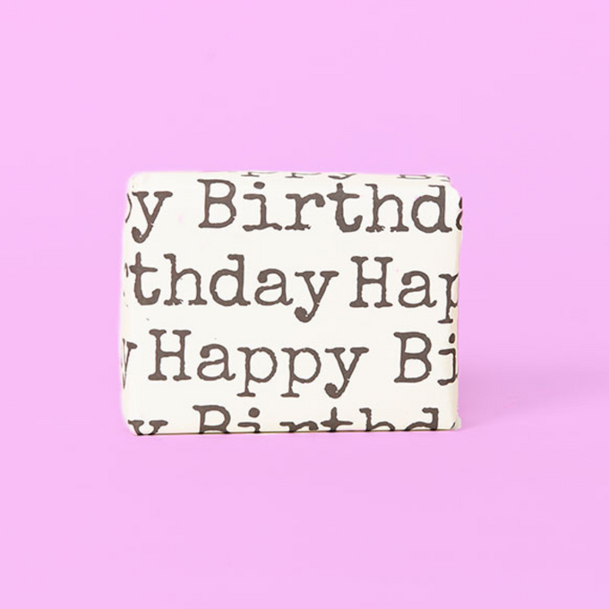 Birthday Typewriter Flat Wrap