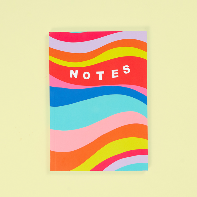 A5 Wavy Notes Notebook