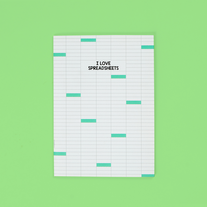 A5 I Love Spreadsheets Exercise Book