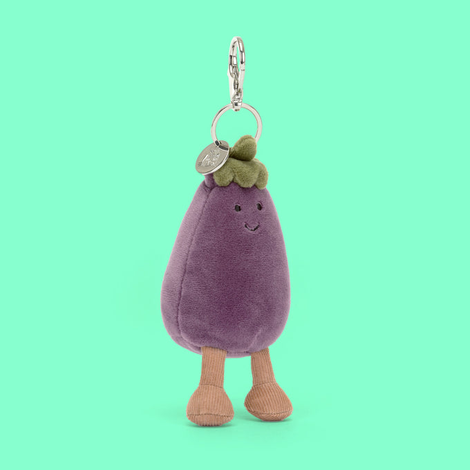 Jellycat Vivacious Aubergine Bag Charm