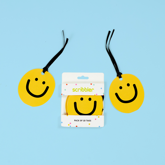 Yellow Smiley Tag Pack