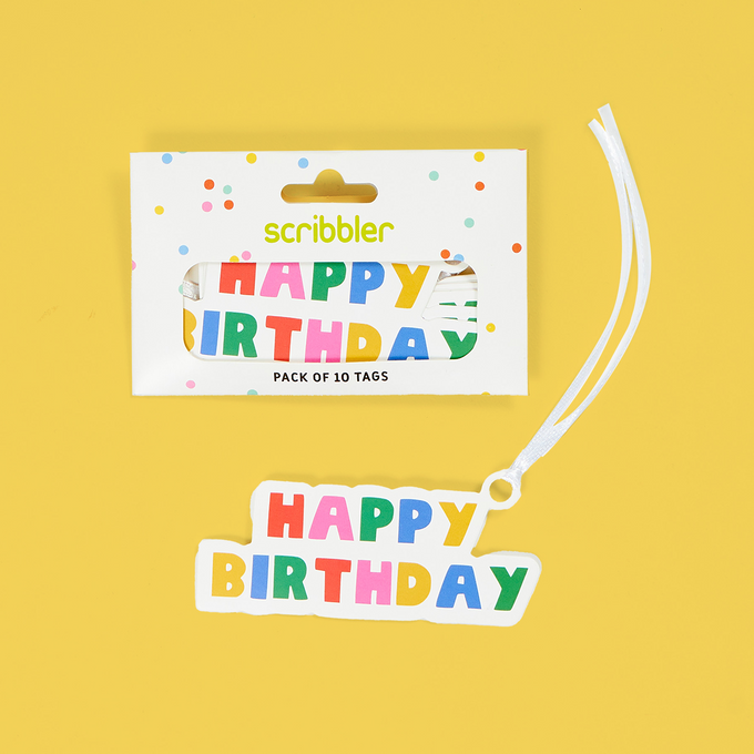 Birthday Rainbow Tag Pack