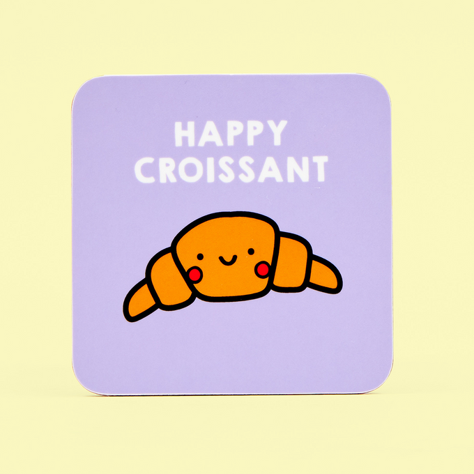 Happy Croissant Coaster