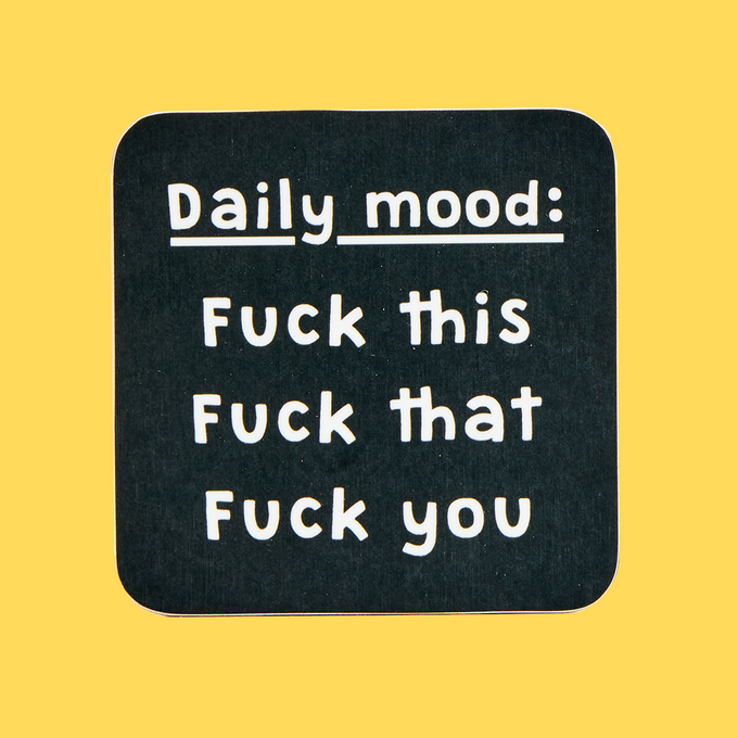 Daily Mood Coaster