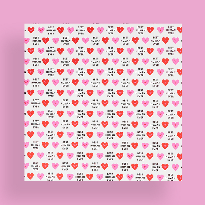 Best Human Hearts Flat Wrap