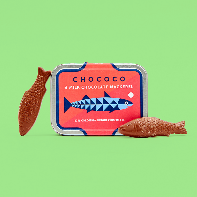 Milk Chocolate Mackerel Shapes