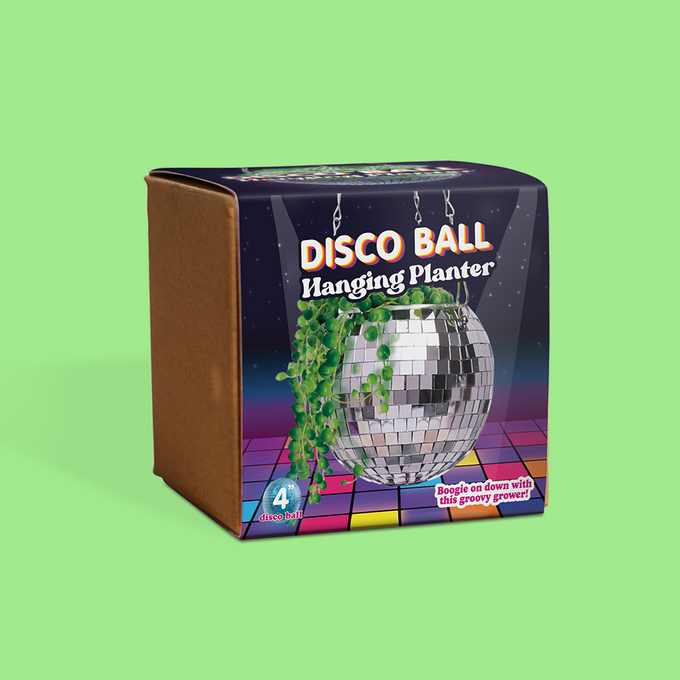 Disco Ball Hanging Plant Pot