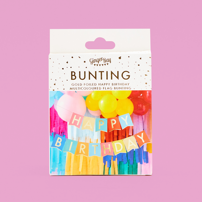 Rainbow Happy Birthday Bunting