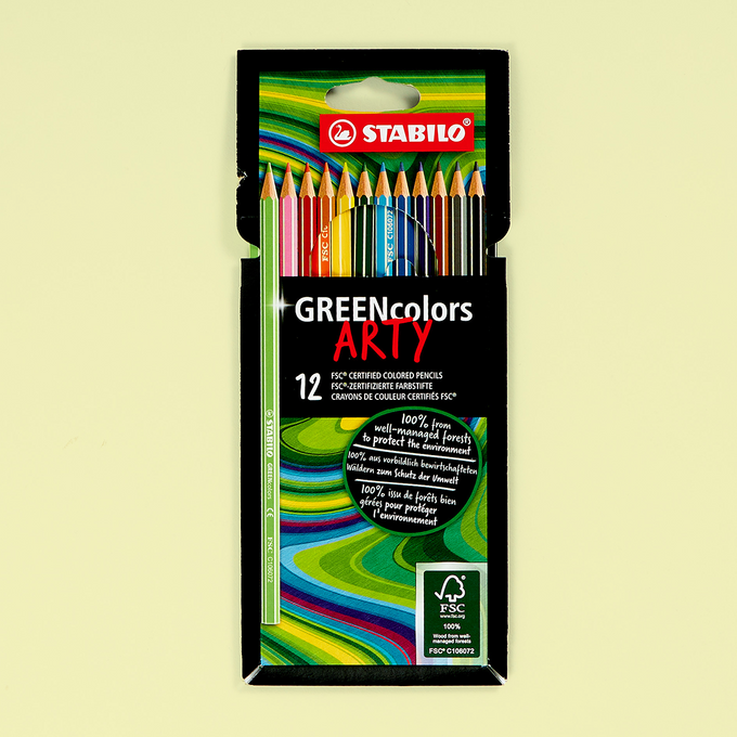 Green Arty Colouring Pencils