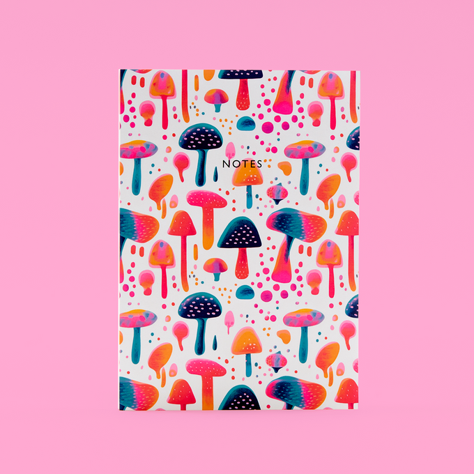 A5 Psychedelic Mushroom Notebook