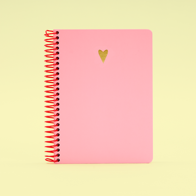 A5 Heart Icon Ring Bound Notebook