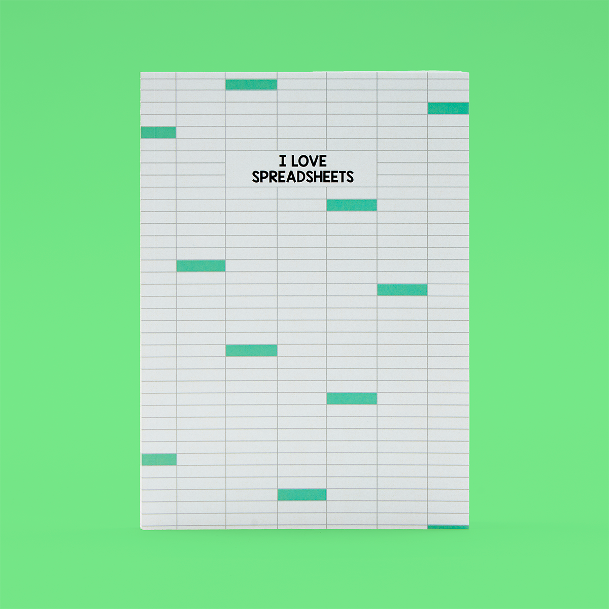 A5 I Love Spreadsheets Notebook – Scribbler Cards & Gifts