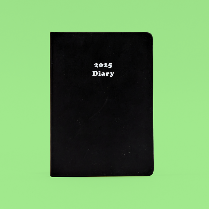 A5 2025 Black Diary