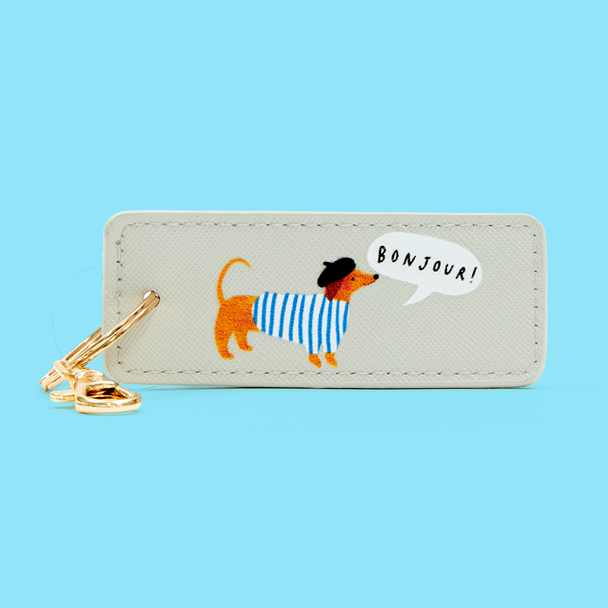 Bonjour Sausage Dog Keyring 