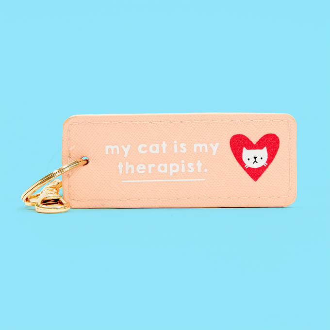 Cat Therapist Keyring 