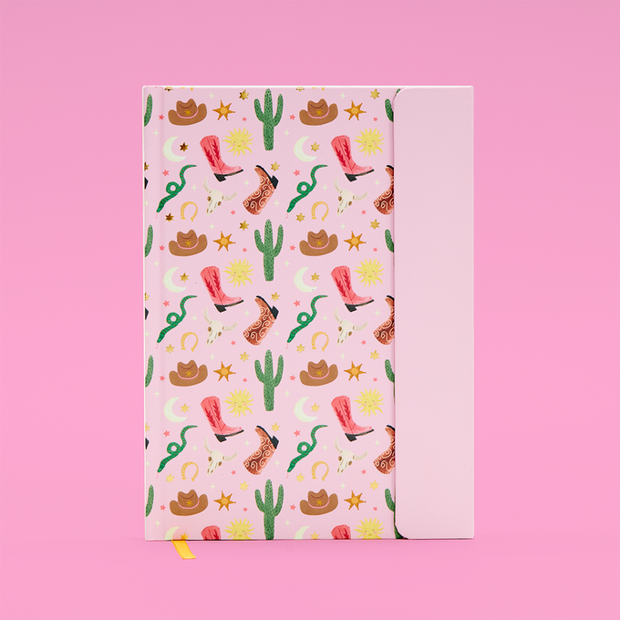 A5 Luxe Pink Cowgirl Notebook