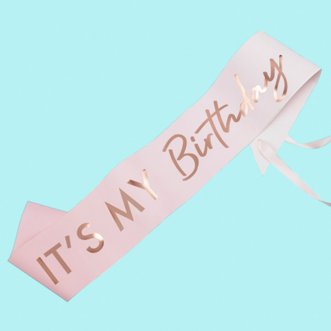 Pink Ombre Birthday Sash