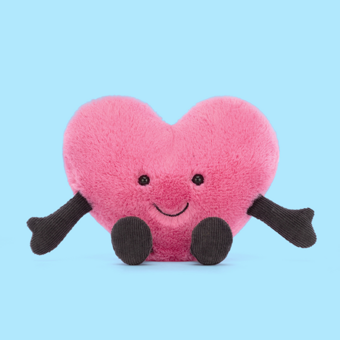 Jellycat Amuseable Hot Pink Heart Small