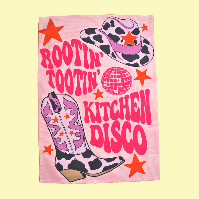 Kitchen Disco Tea Towel